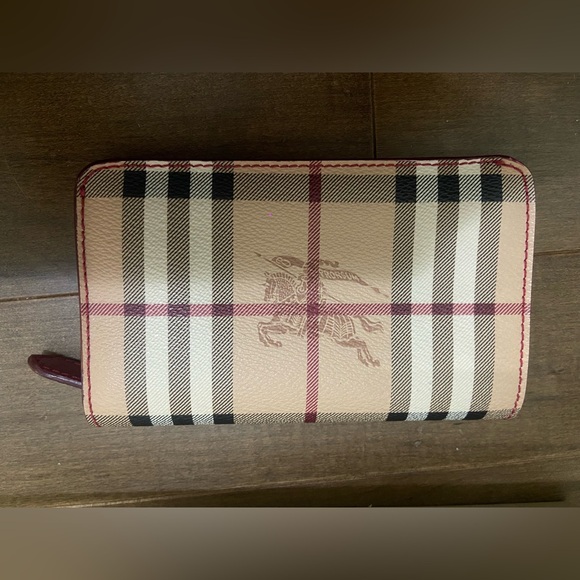 Burberry Bifold Wallet Snap Shadow Horse Authentic - Picture 8 of 8